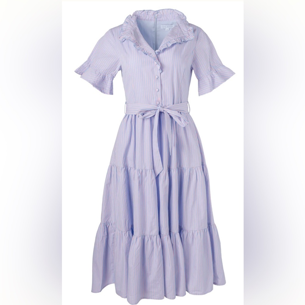 Ivy City Co. Mini Sutton Pinstripe Dress (8, NWT)